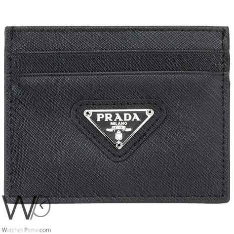 black prada card holder